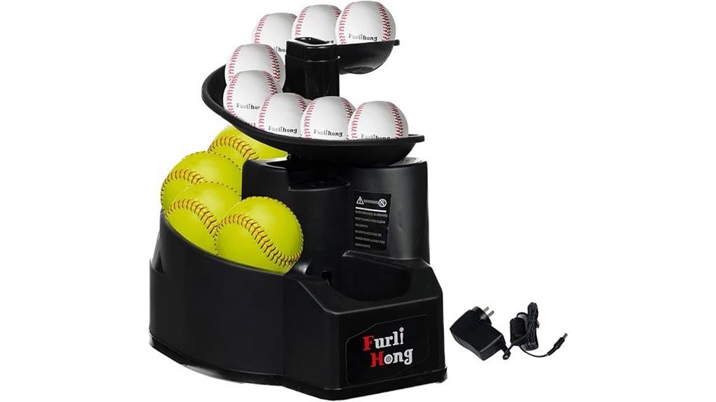 rechargeable baseball toss machine
