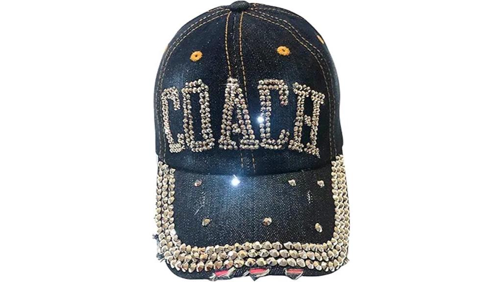 rhinestone coach hat