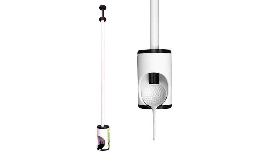 senior friendly golf teeing device