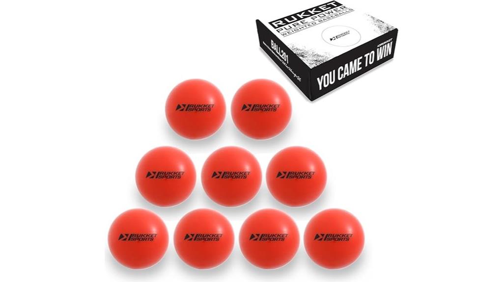 set of nine weighted balls