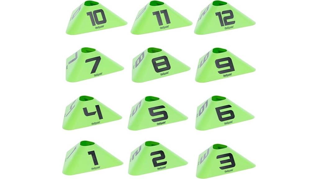 set of twelve cones