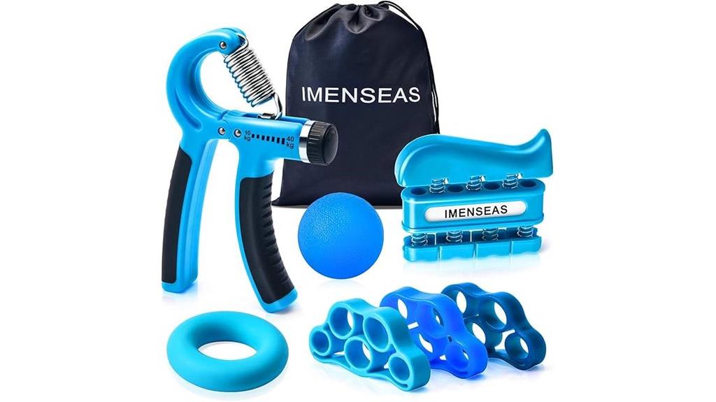 seven piece hand exercise kit