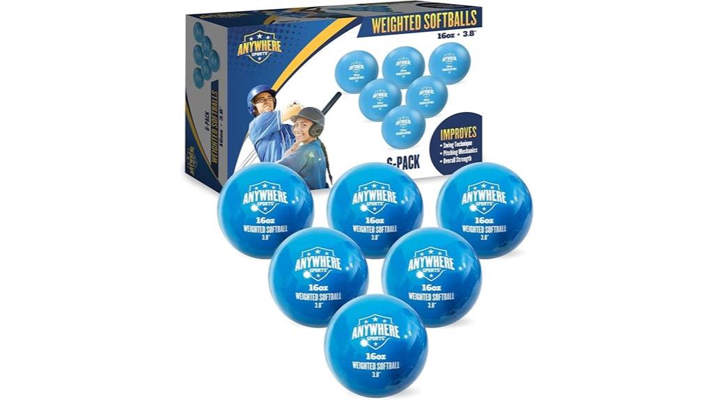 six 16 oz softball sets