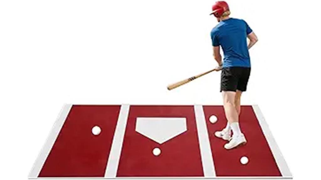 six foot softball hitting mat