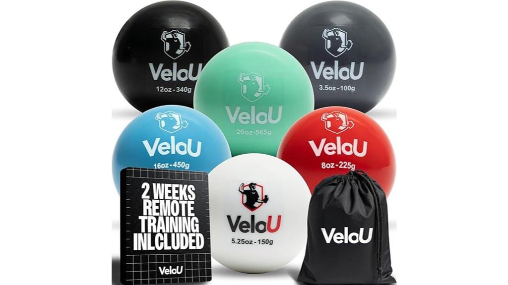 six pack weighted baseballs