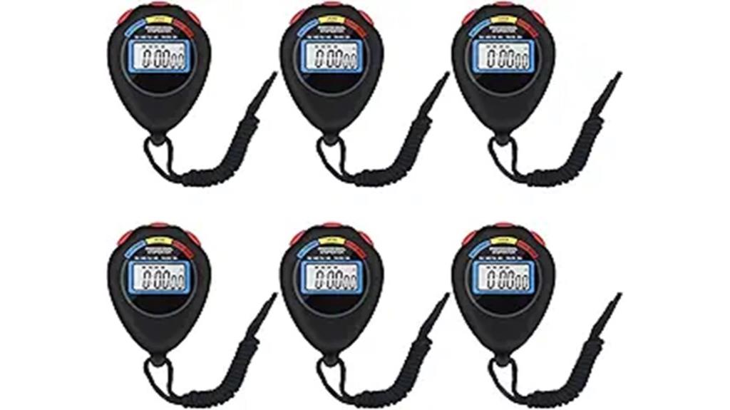 six unit digital stopwatch