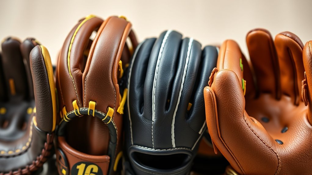 small hand softball glove options