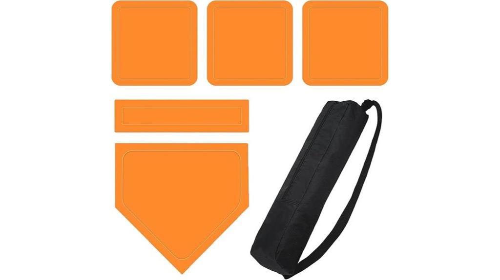 softball and baseball base set