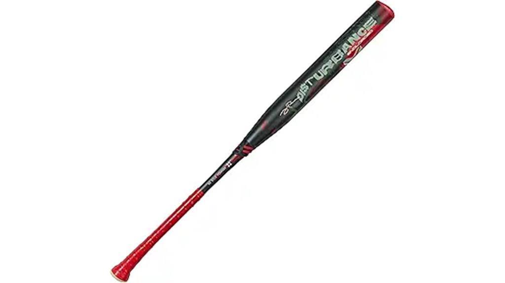 softball bat with disturbance