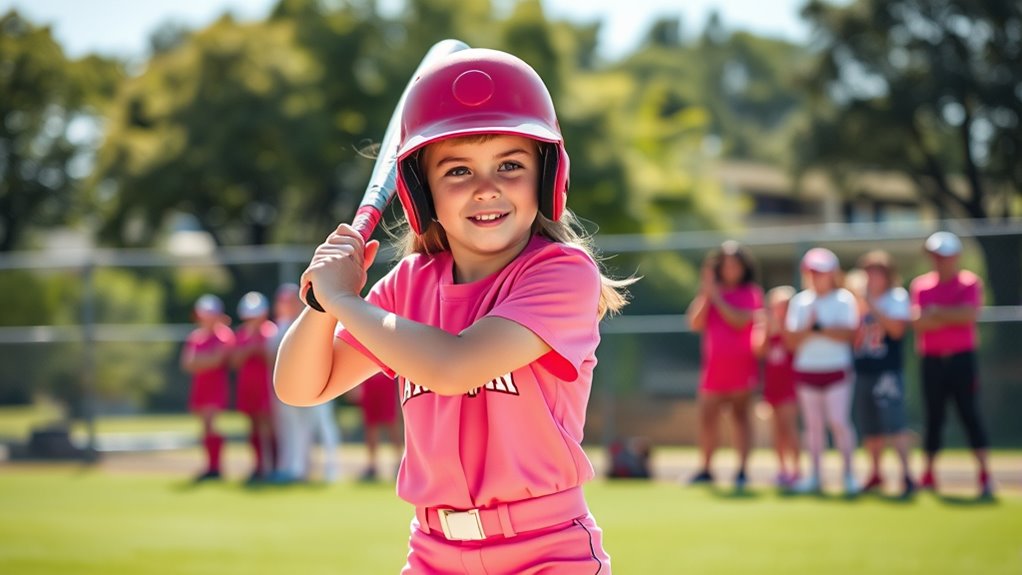 softball builds teamwork motor skills
