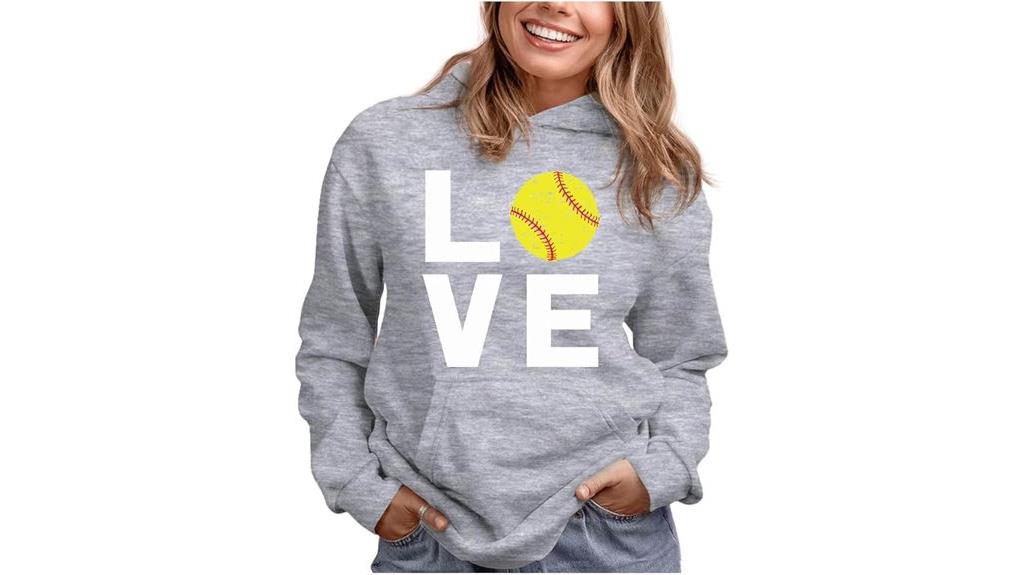 softball hoodie for girls