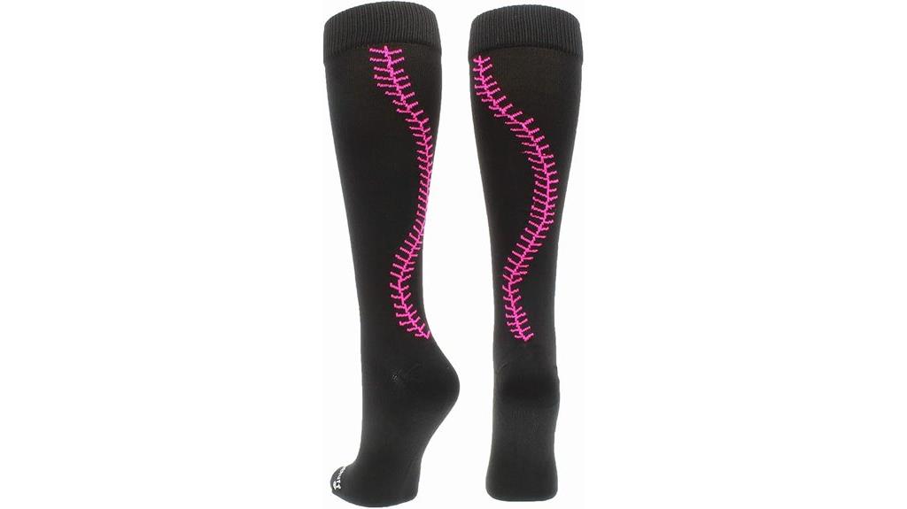 softball over calf socks