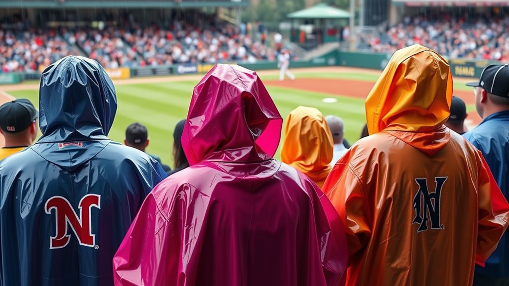 softball rain ponchos