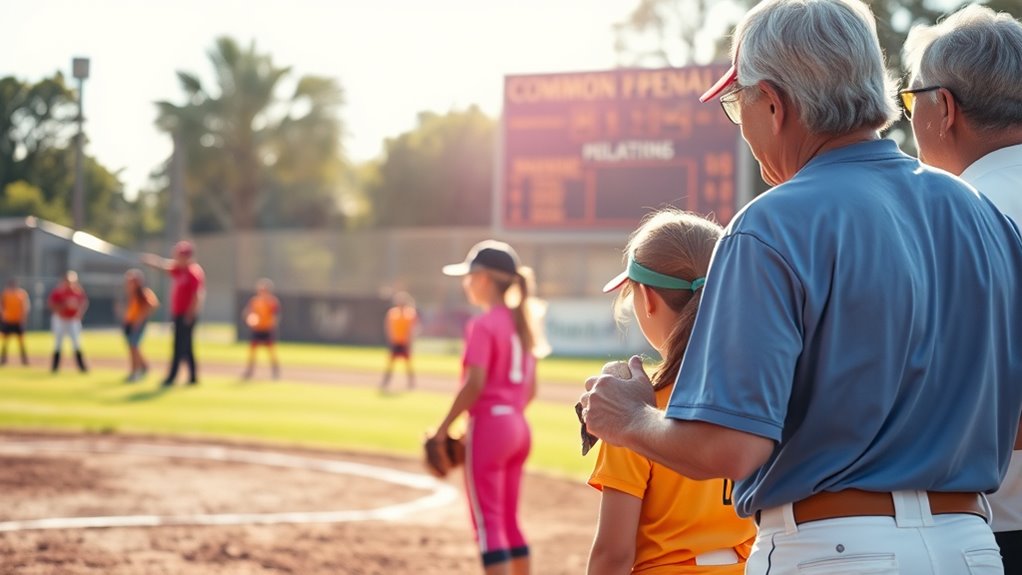 softball rules and penalties