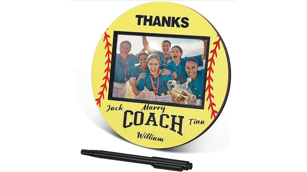 sports ball sign frame