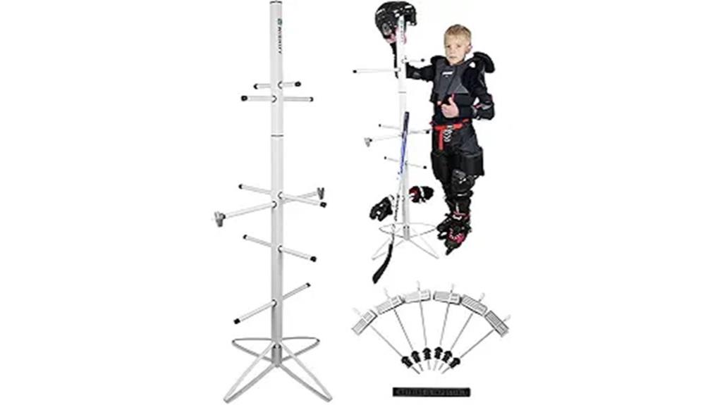 sports equipment drying rack
