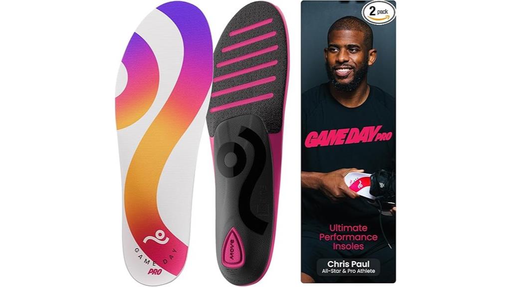 sports insoles with shock absorption