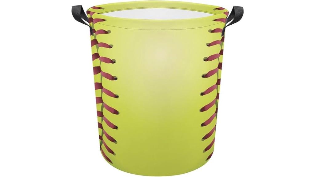 sports themed waterproof laundry basket