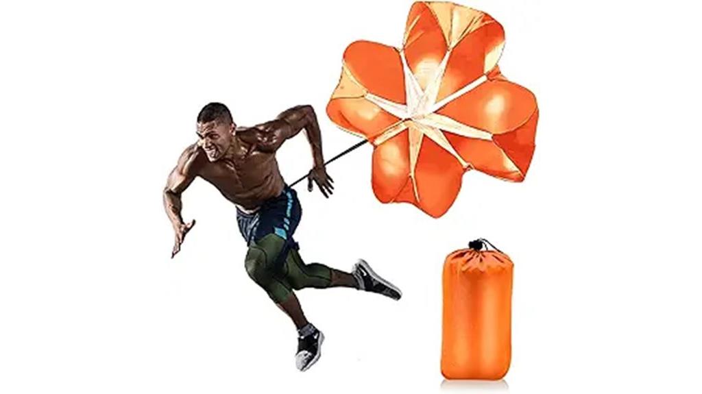 sprint with parachute resistance