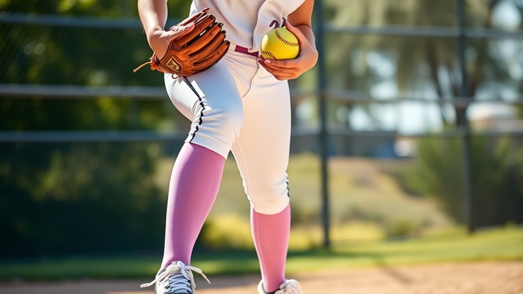 stable balanced pitching stance