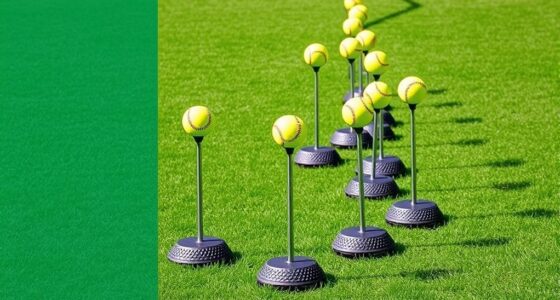 stable weighted softball tees