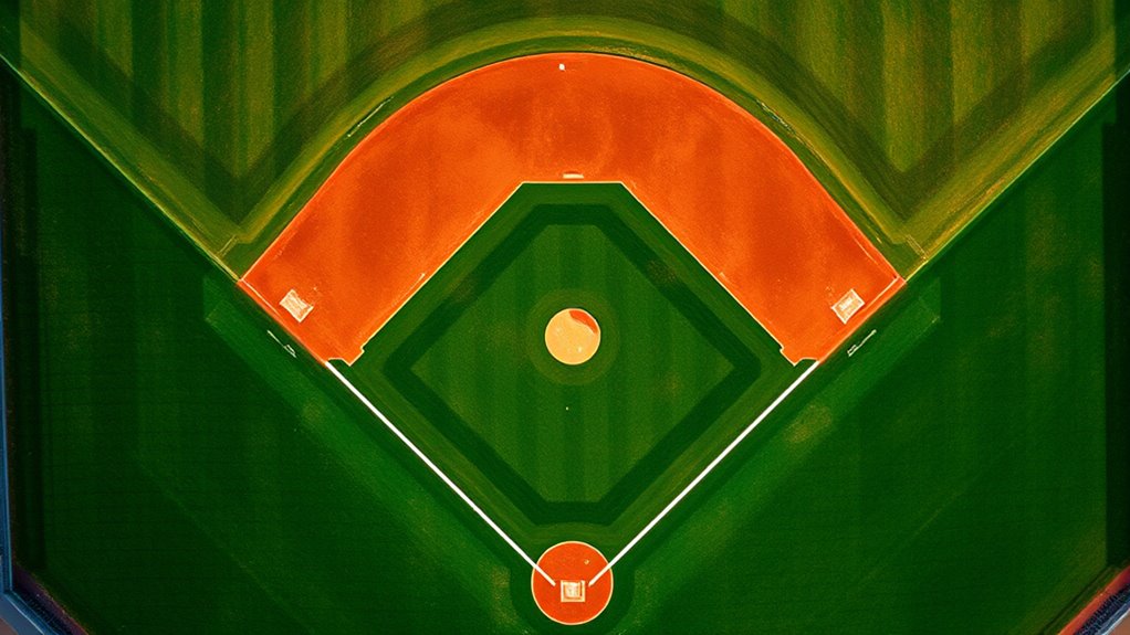 standard baseball field dimensions
