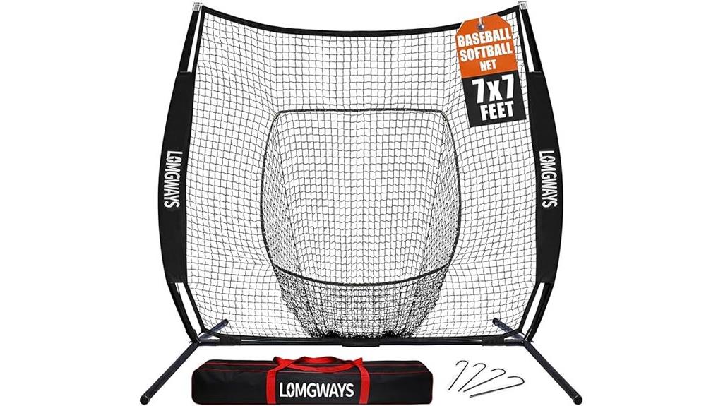 steel frame baseball net