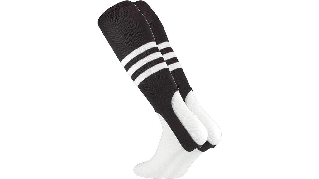 striped softball stirrups 7 inch