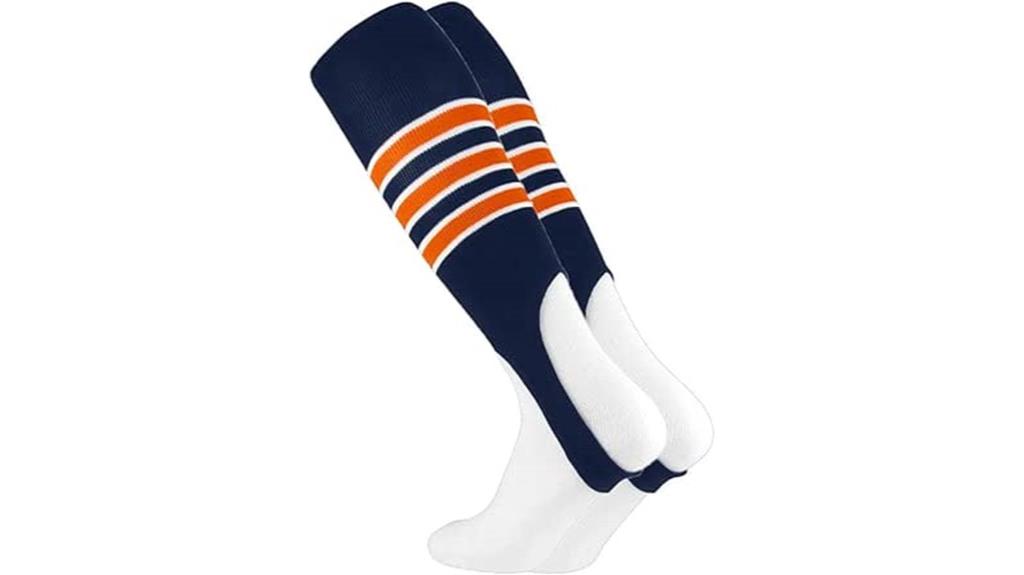 striped softball stirrups 7 inch
