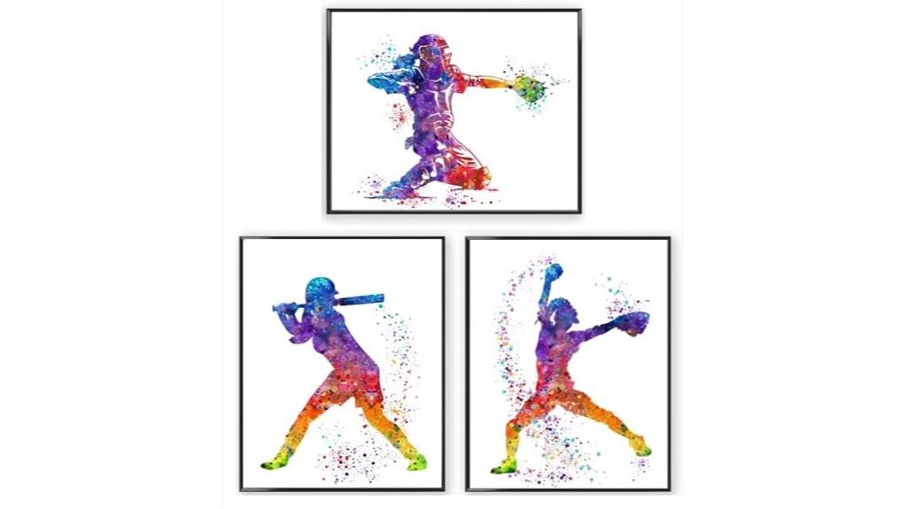 teen girl softball bedroom decor