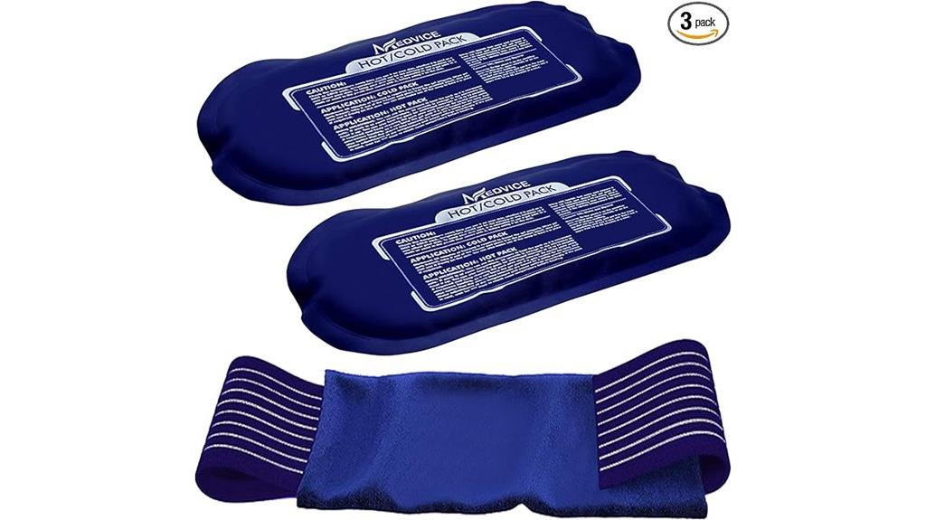 three piece cold packs