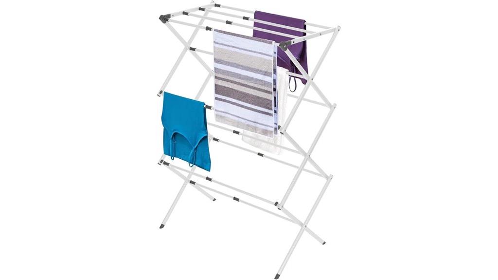 three tier collapsible laundry rack