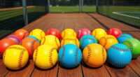top color coded softball picks