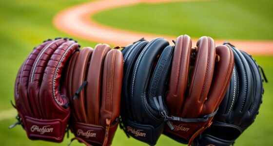 top left handed softball gloves