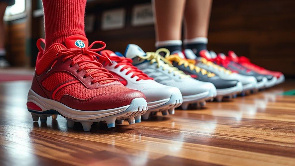top mid cut softball cleats