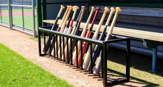 top portable dugout bat storage