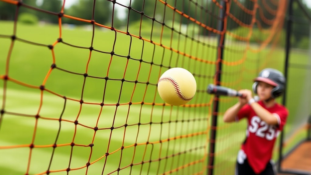 top softball cage netting