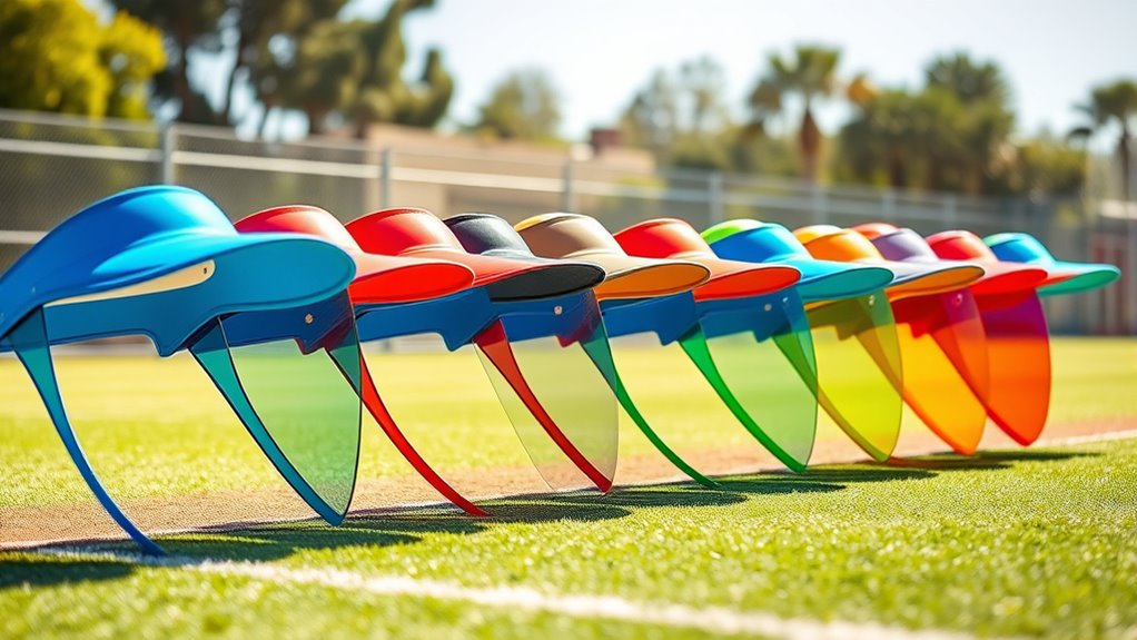 top softball sun shields