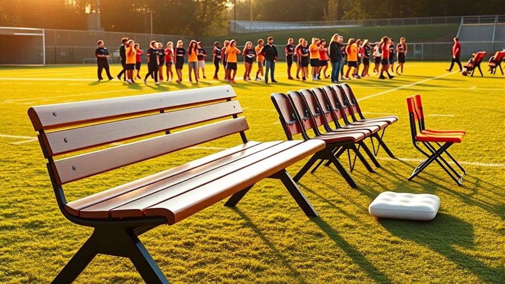 top travel team bench seating