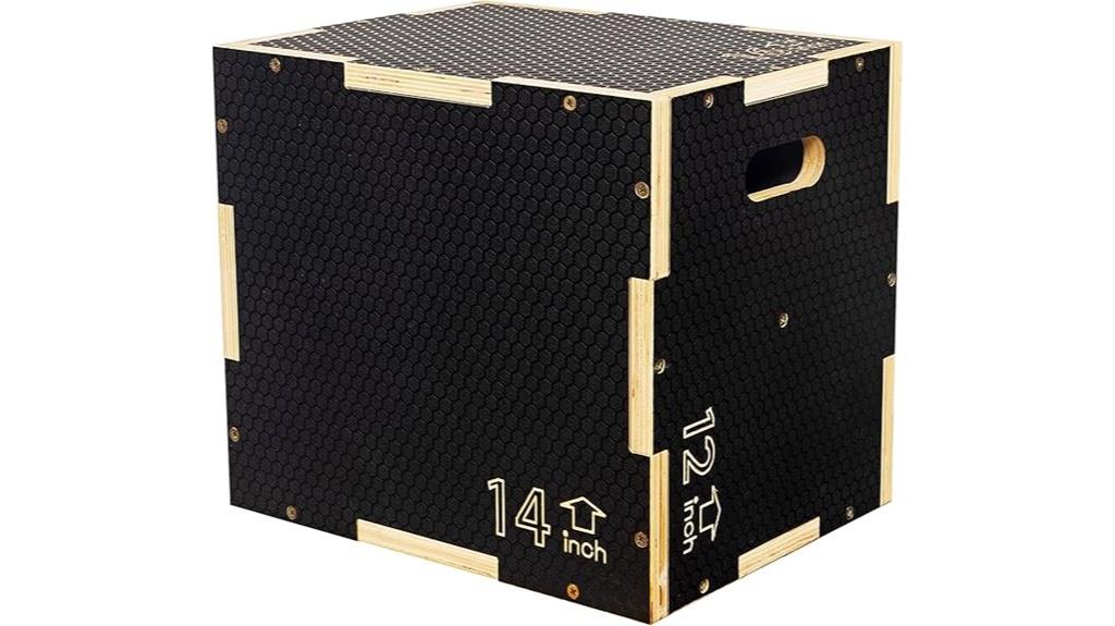 triple layer wooden plyo box
