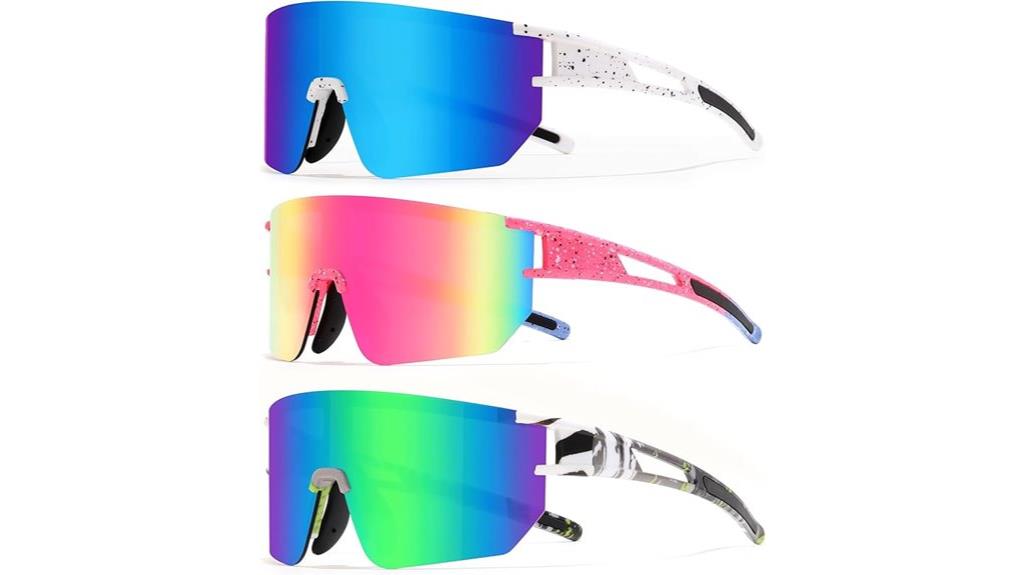 triple pack sports sunglasses