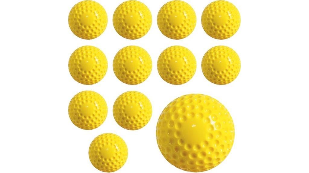twelve 12 inch softballs