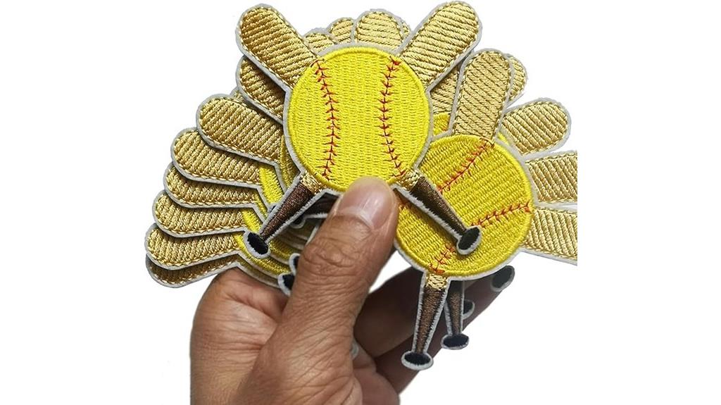 twelve yellow bat patches