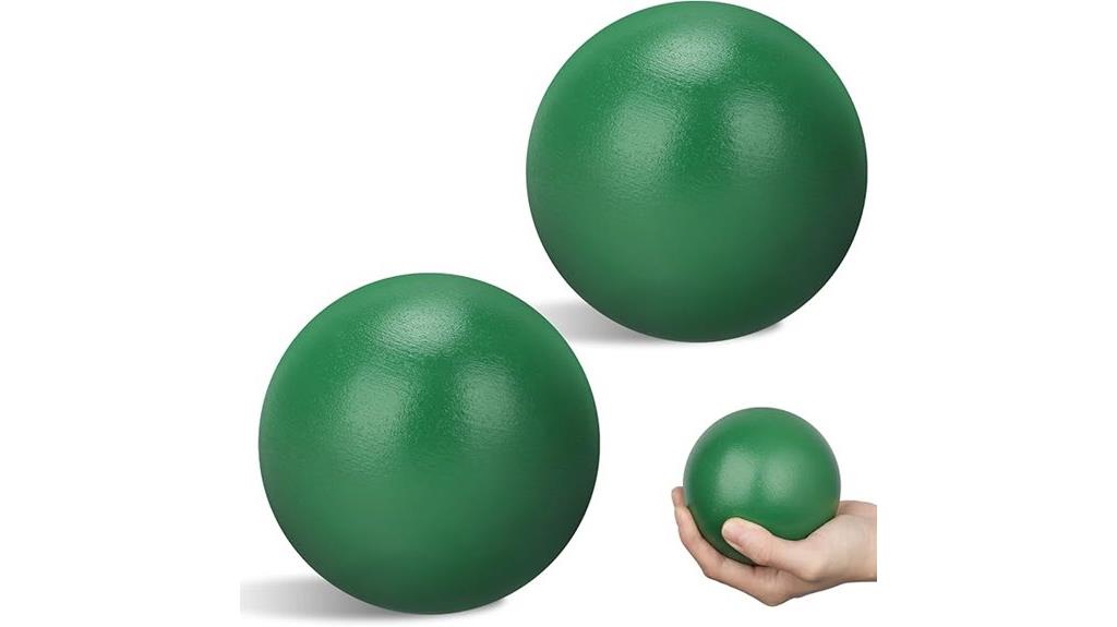 two iron shot put sets