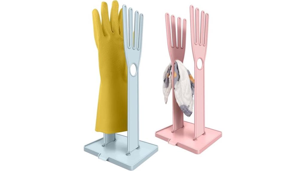 two piece kitchen glove holder