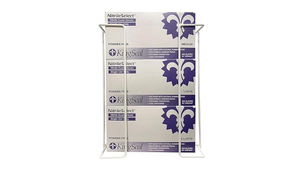 wall mounted glove tissue holder