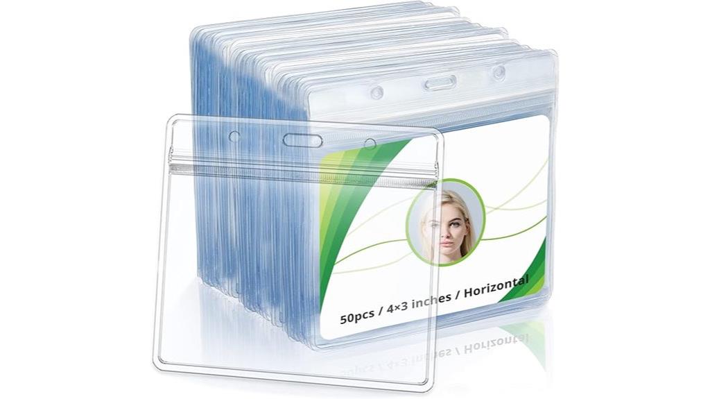 waterproof badge holders pack