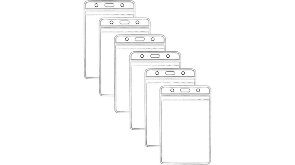 waterproof clear badge holders