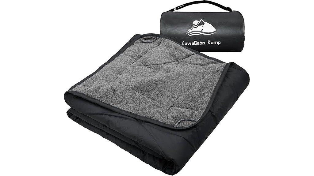 waterproof fleece stadium blanket