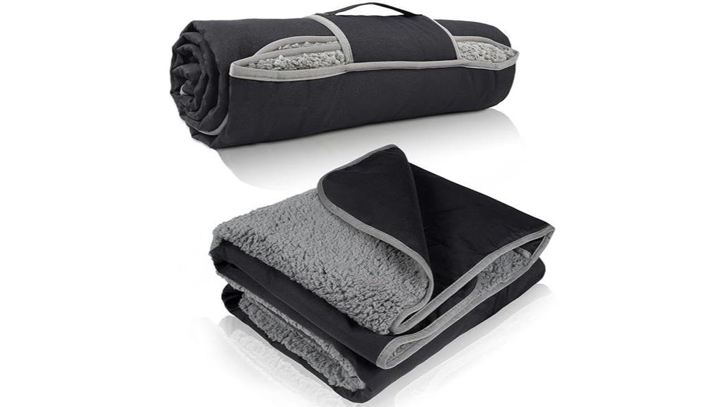 waterproof outdoor sherpa blanket